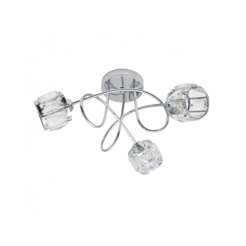 Plafón Esencia cromo 3 X LED G9 Fabrilamp